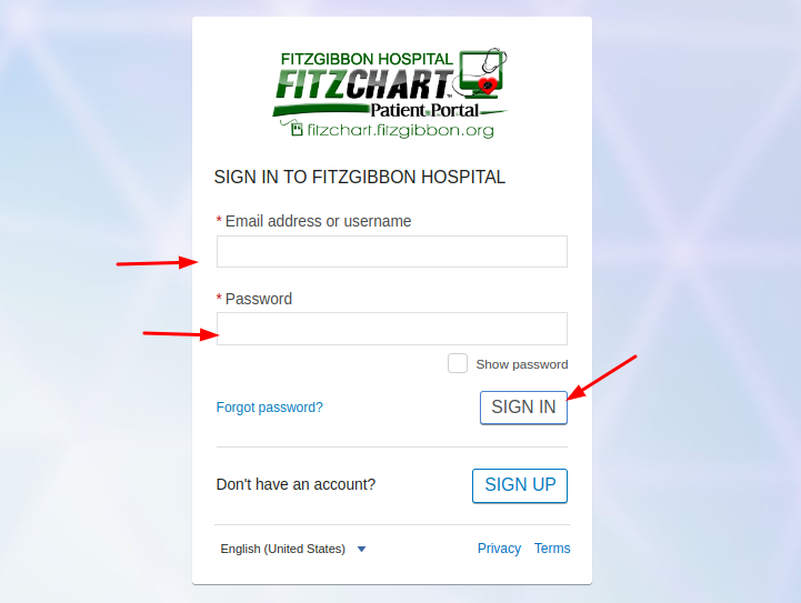 Fitzgibbon Patient Portal