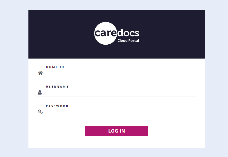 CareDocs Cloud Portal Sign In