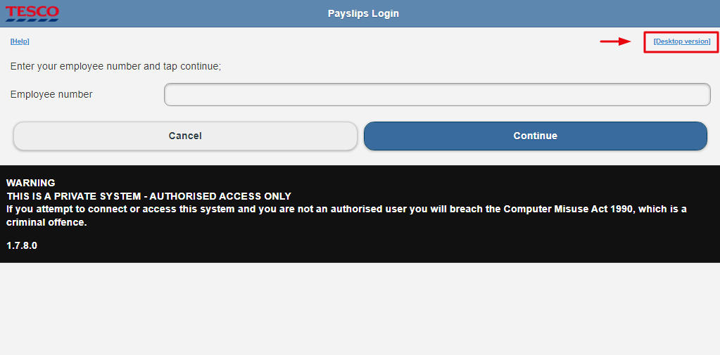 New Tesco Payslip View Online Login