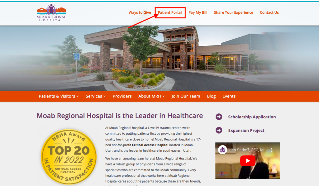 Moab Regional Hospital Patient Portal 