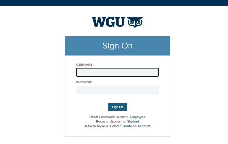 WGU Student Portal