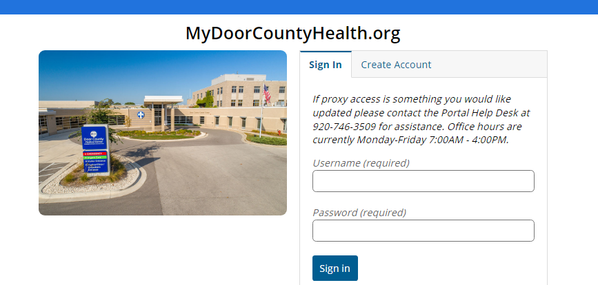 Door County Medical Center Patient Portal