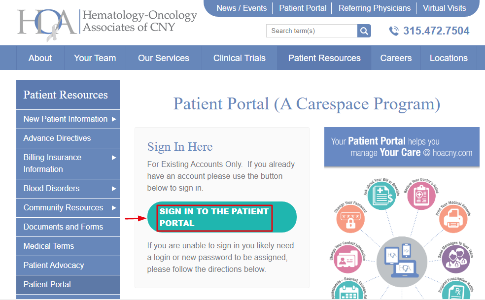 HOA Patient Portal