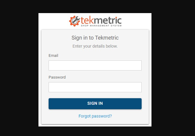 Tekmetric Login