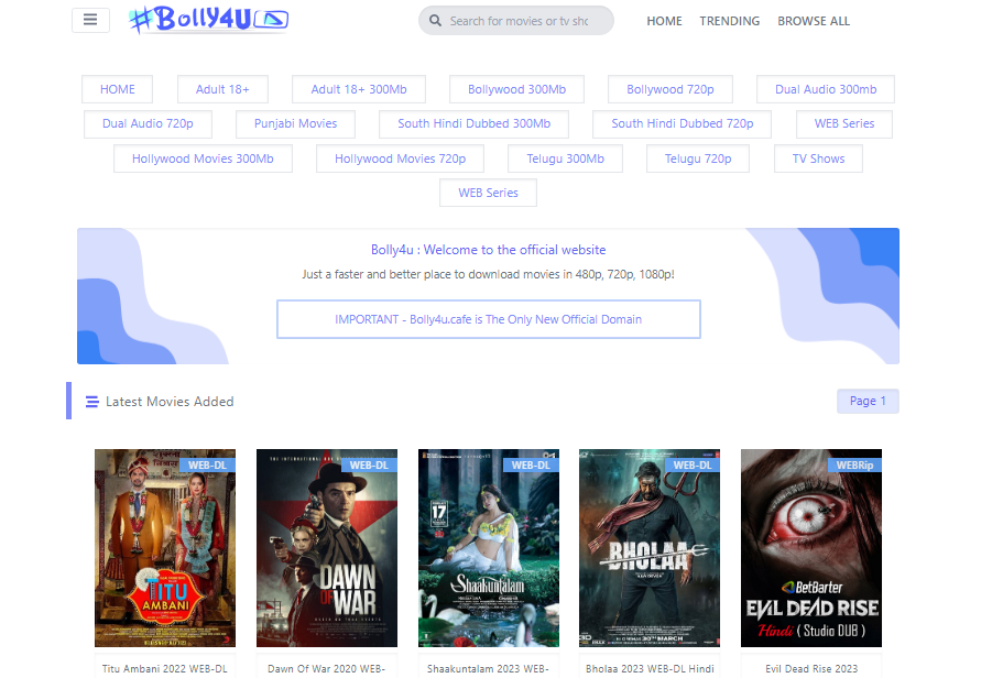 How to Download Movies On Mobile From Bolly4u?