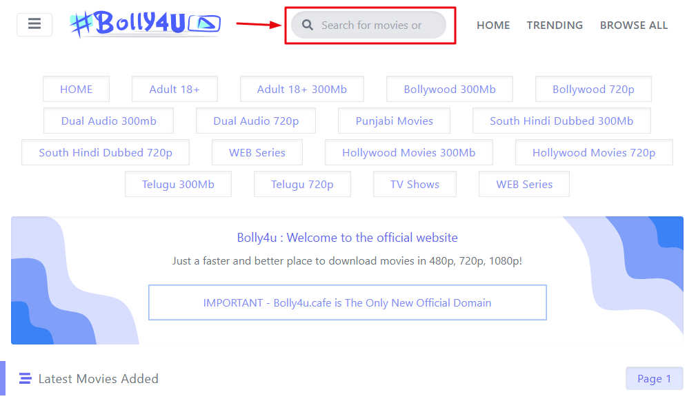 How to Download Movies On Mobile From Bolly4u?