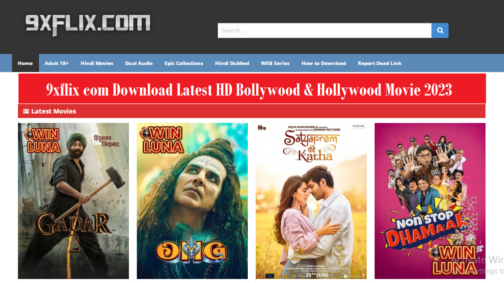 9xflix com Download Latest HD Bollywood & Hollywood Movie 2023