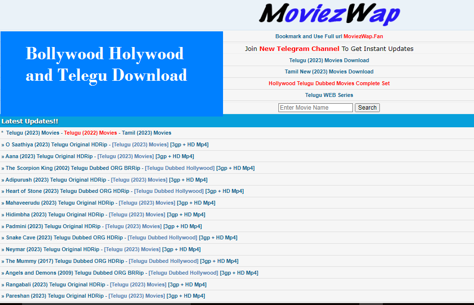 Bollywood Holywood and Telegu