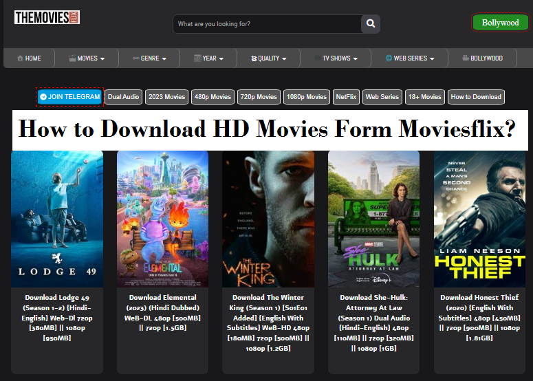 How to Download HD Movies Form Moviesflix
