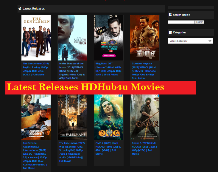 Latest Releases HDHub4u Movies