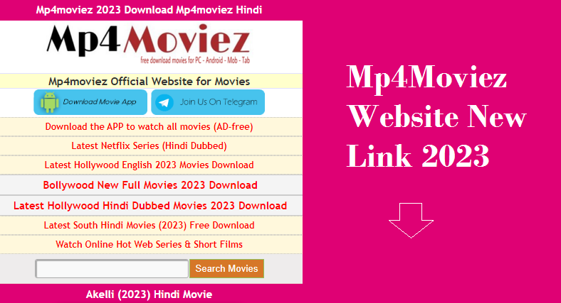 Mp4Moviez Website New Link 2023