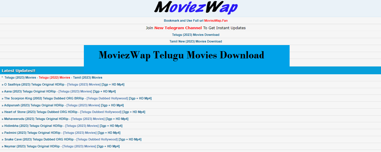 MoviezWap Telugu Movies Download